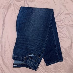 Curvy mid- rise skinny leg jeans.